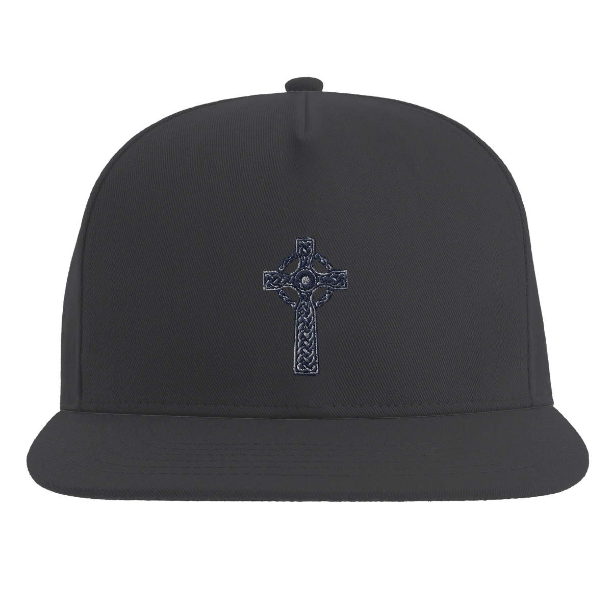 帽子 Black Cross Cap Cross Flat Bill Cap – Stylish Cotton Twill Adjustable Hat – Gym